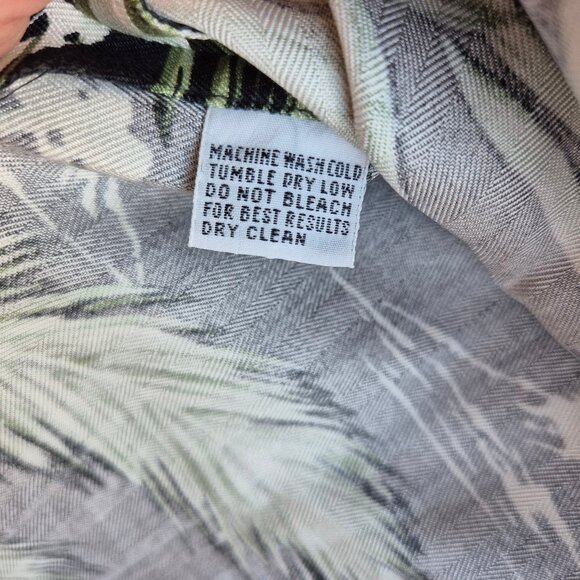 Vintage Tommy Bahama Silk Tropical Hawaii Maxi Shift Dress Sleeveless Green - Picture 7 of 10